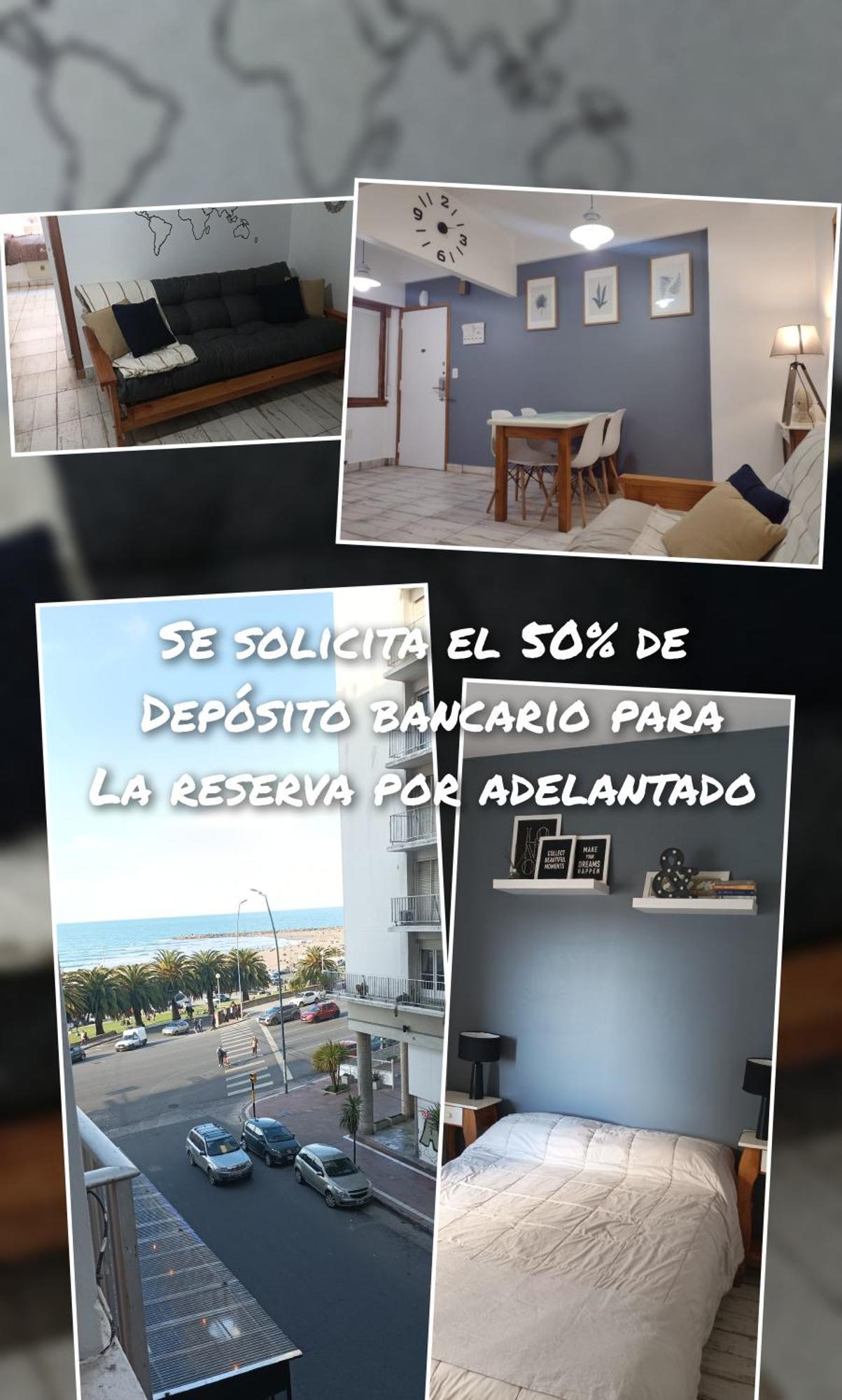 Departamento Vista Al Mar Playa Las Toscas Mar del Plata Dış mekan fotoğraf